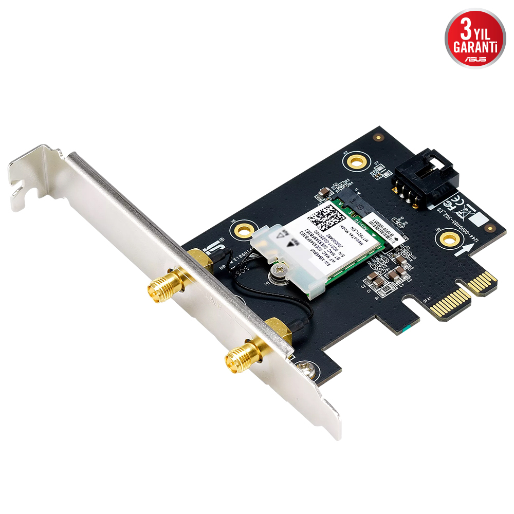 ASUS PCE-AXE5400 2 Harici Antenli WiFi 6E Bluetooth 5.2 OFDMA ve MU-MIMOP CI-E PCI-E Adaptörü