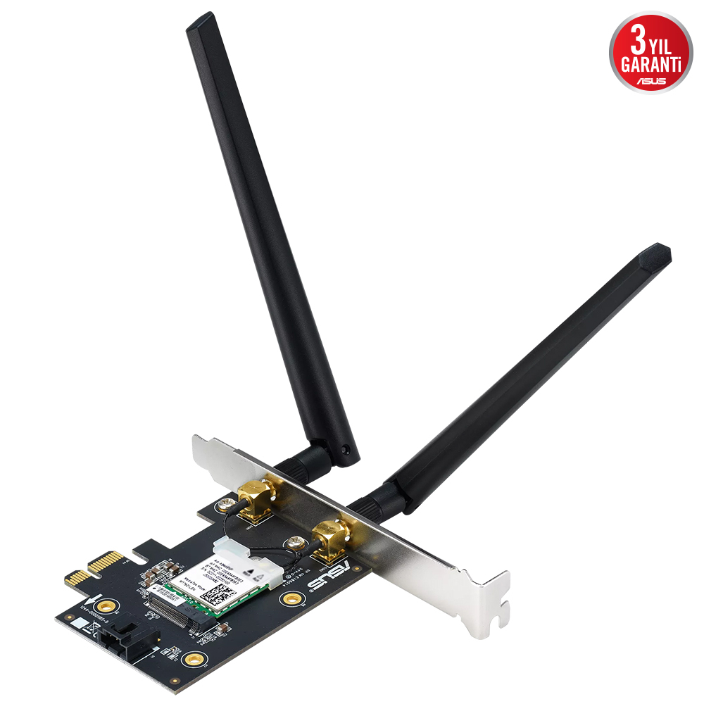 ASUS PCE-AXE5400 2 Harici Antenli WiFi 6E Bluetooth 5.2 OFDMA ve MU-MIMOP CI-E PCI-E Adaptörü