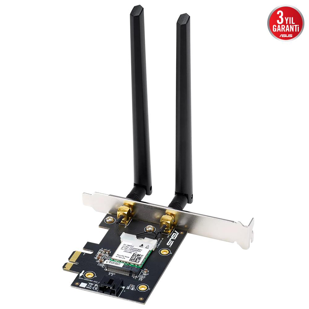 ASUS PCE-AXE5400 2 Harici Antenli WiFi 6E Bluetooth 5.2 OFDMA ve MU-MIMOP CI-E PCI-E Adaptörü