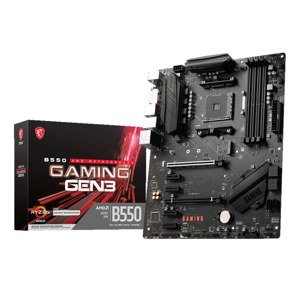 MSI B550 GAMING GEN3 4400MHz(OC) DDR4 Soket AM4 M.2 HDMI DP ATX Anakart