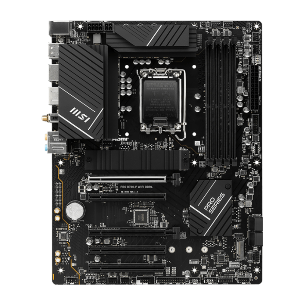 MSI PRO B760-P WIFI DDR4 5333MHz(OC) DDR4 Soket 1700 M.2 HDMI DP ATX Anakart