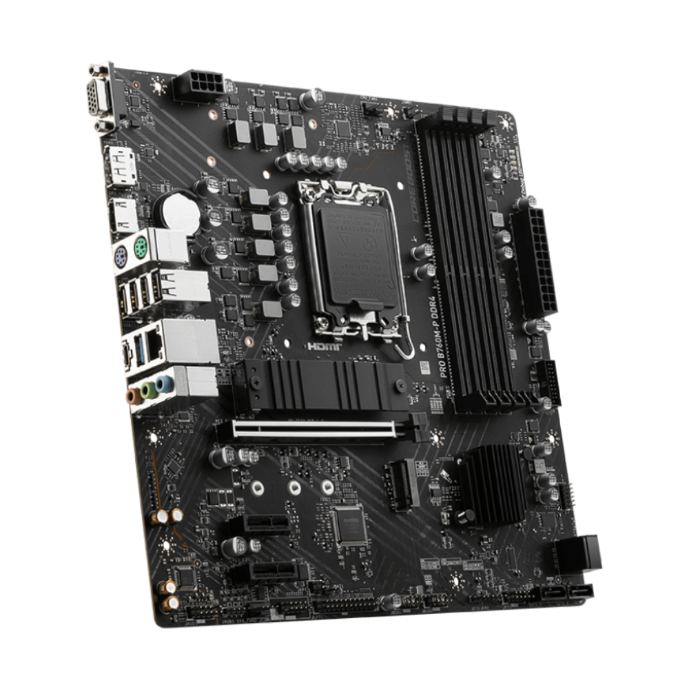 MSI PRO B760M-P DDR4 4800MHz(OC) DDR4 Soket 1700 M.2 HDMI DP VGA mATX Anakart