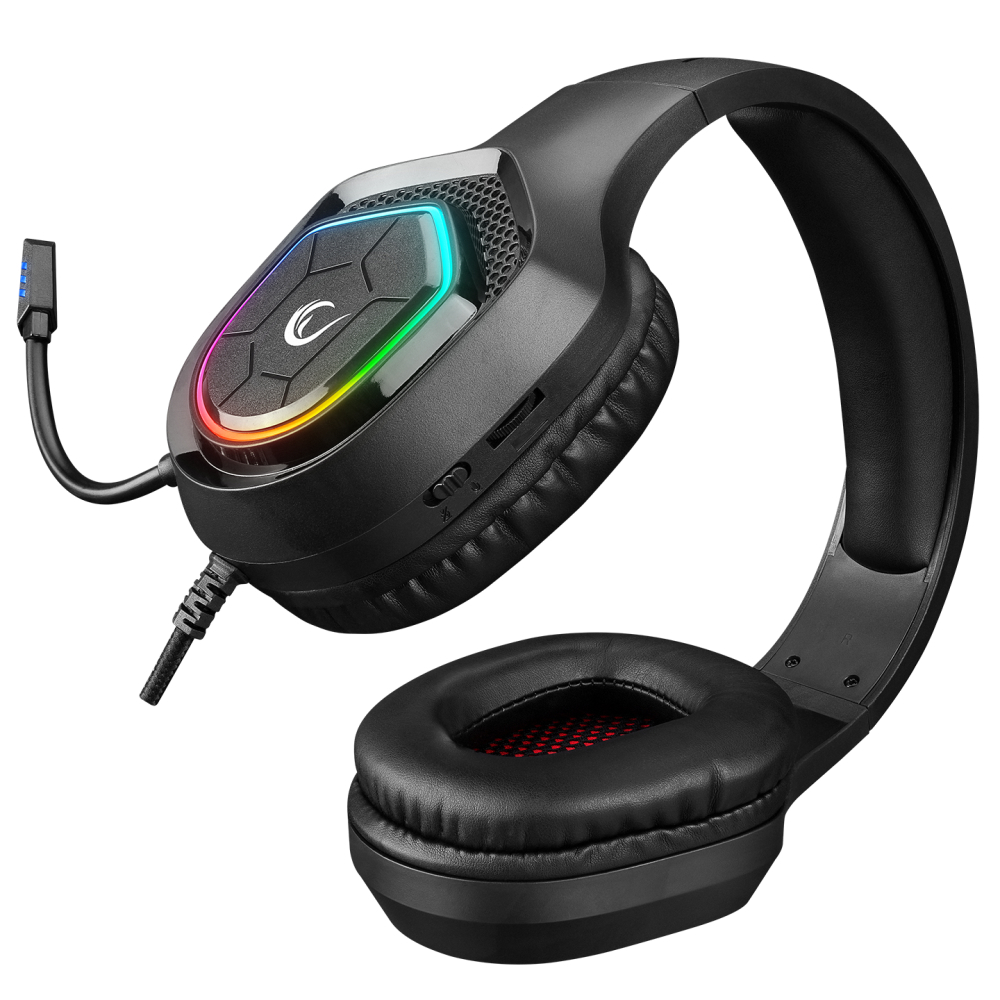 Rampage RM-K90 VECTOR RGB Siyah Mikrofonlu Gaming Kulaklık