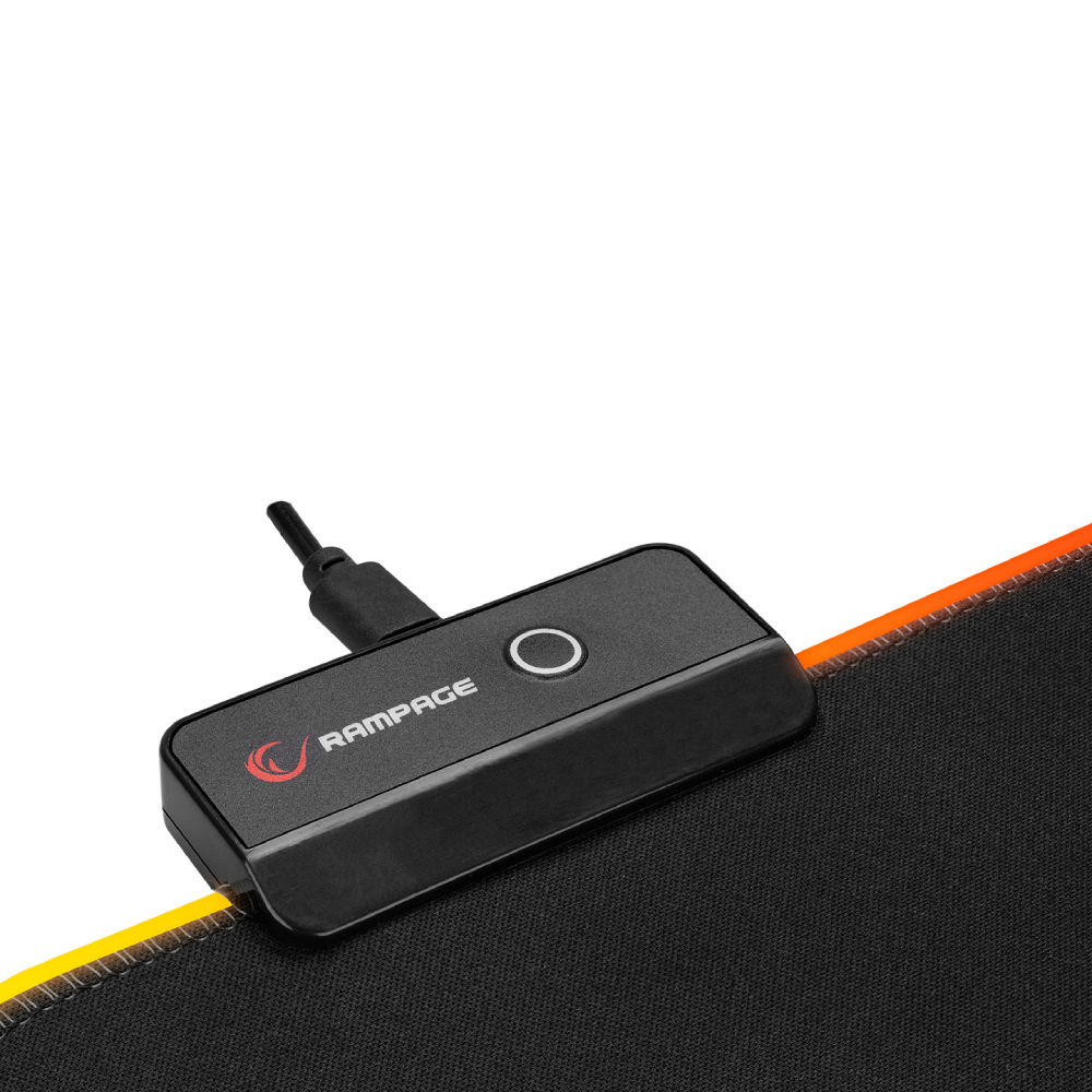 Rampage MP-23 BLITZ RGB Siyah RGB Ledli Gaming Mouse Pad