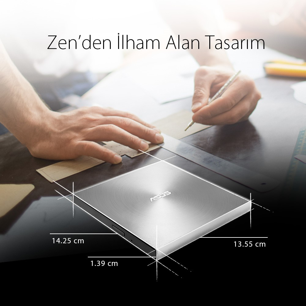 ASUS ZenDrive U7M Siyah Harici 8X Siyah DVD Yazıcı