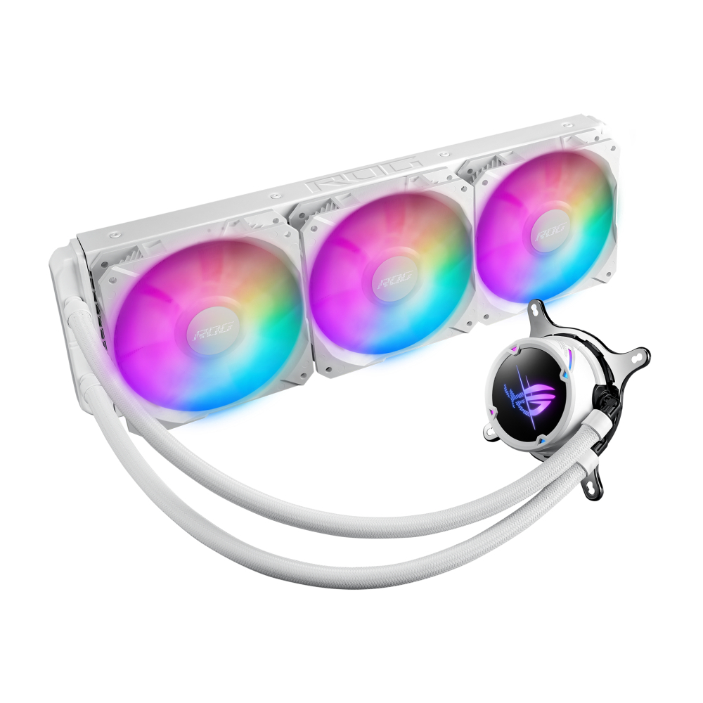 ASUS ROG STRIX LC II 360 ARGB White Edition  V2 360mm İşlemci Sıvı Soğutucu görsel 1