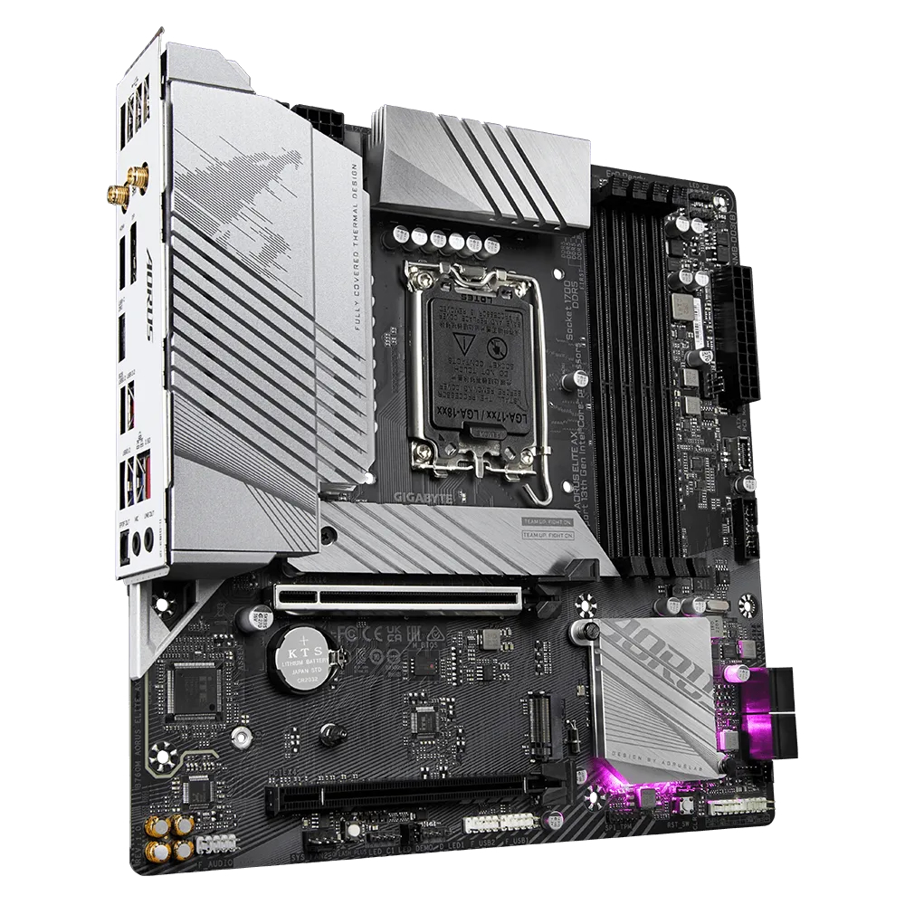 GIGABYTE B760M AORUS ELITE AX 7600MHz(OC) DDR5 Soket 1700 M.2 HDMI DP mATX Anakart