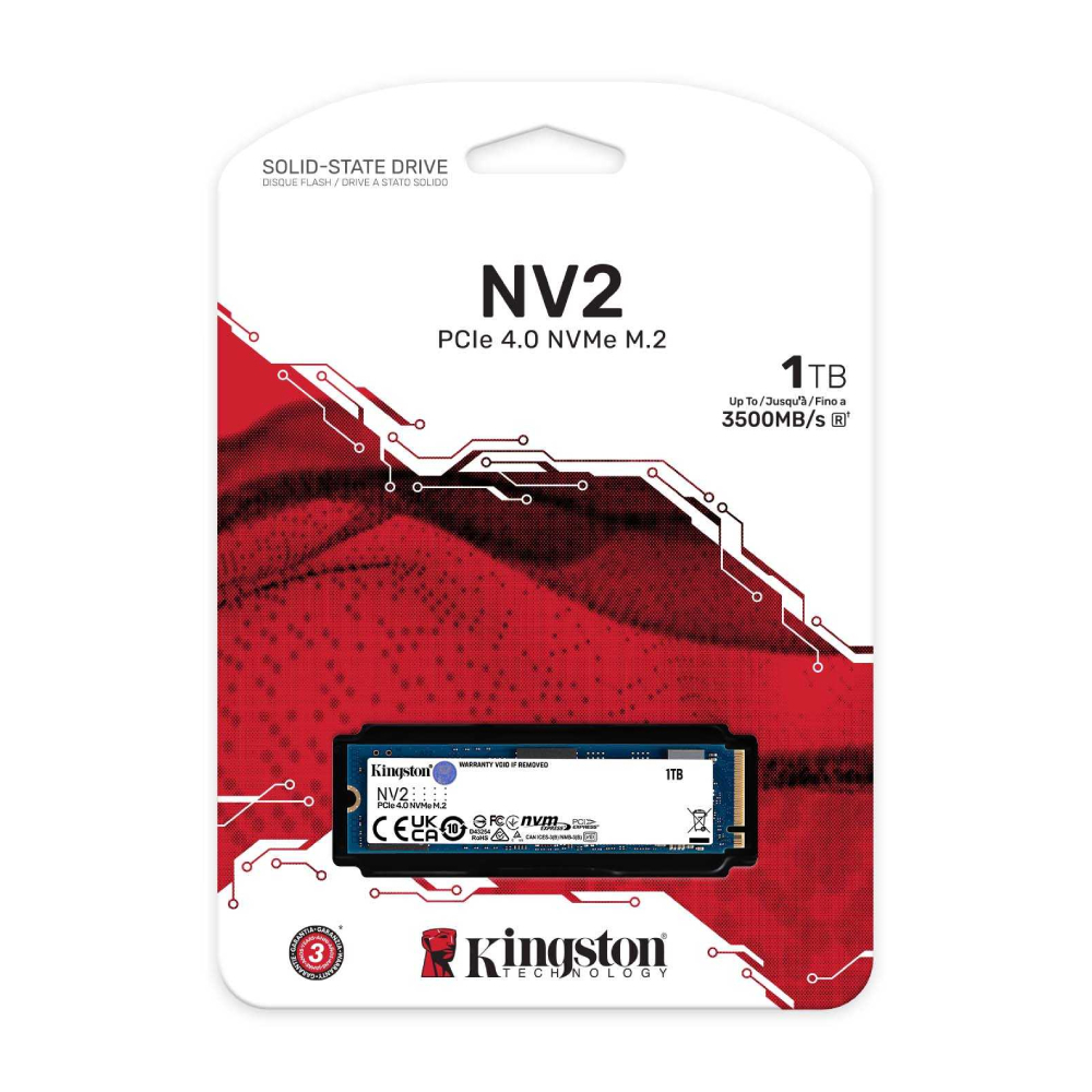 Kingston 1TB NV2 Gen4 NVMe M.2 SSD (3500MB Okuma / 2100MB Yazma)