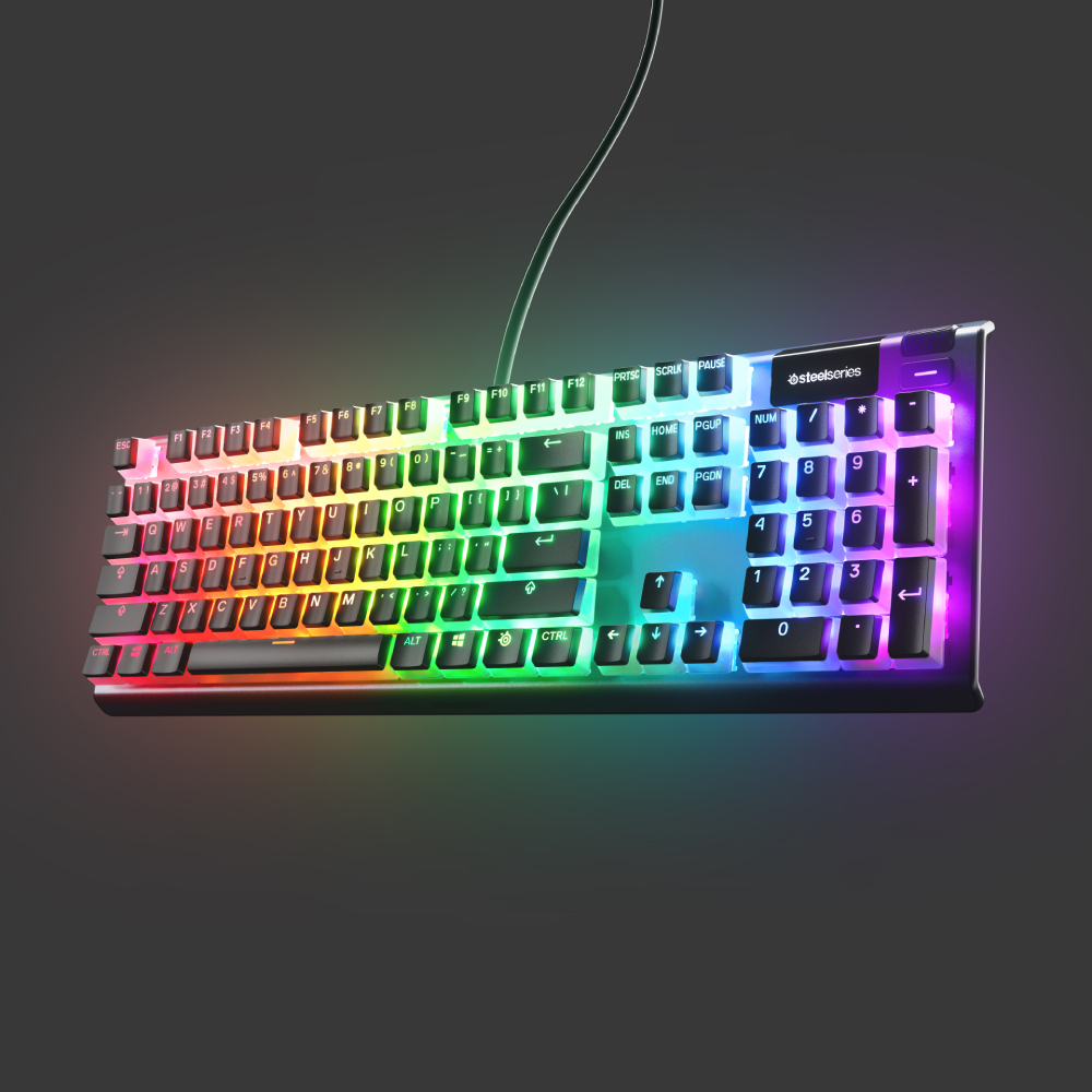 SteelSeries PrismCaps Siyah Double Shot PBT İngilizce (UK)Tuş Takımı