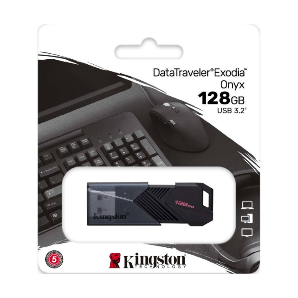 Kingston 128GB DataTraveler Exodia Onyx USB 3.2 USB Bellek