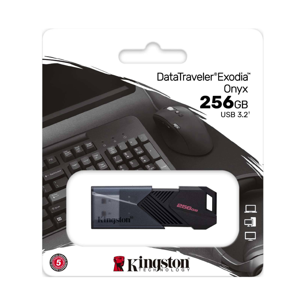 Kingston 256GB DataTraveler Exodia Onyx USB 3.2 USB Bellek