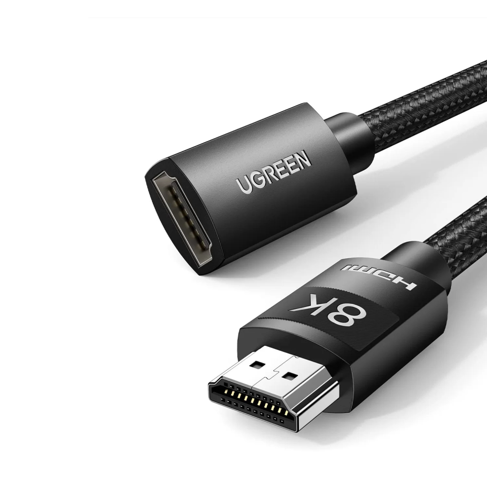 UGREEN 8K 60 Hz Örgülü HDMI 2.1 50 cm Uzatma Kablosu