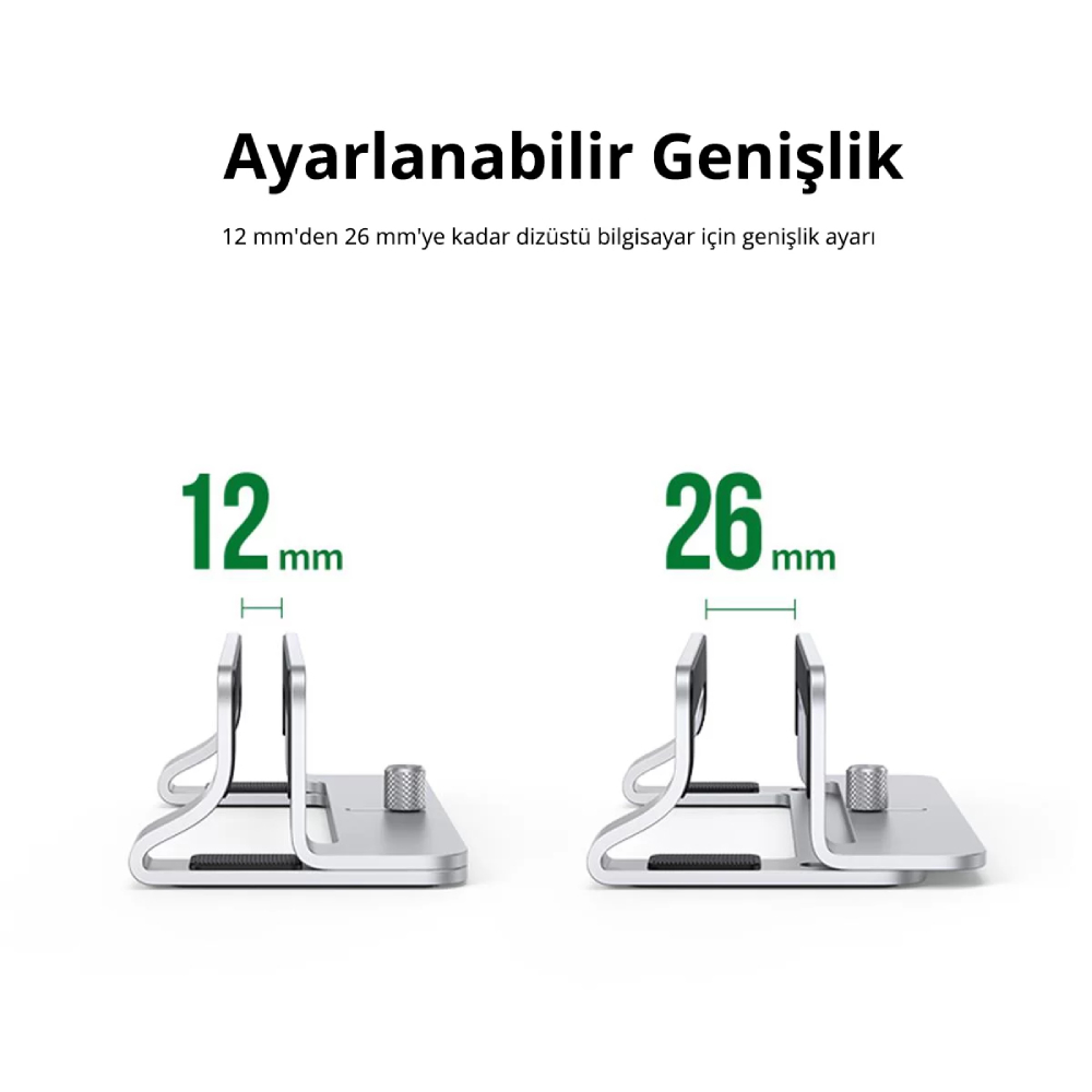 UGREEN Alüminyum Notebook Macbook Dikey Masaüstü Standı