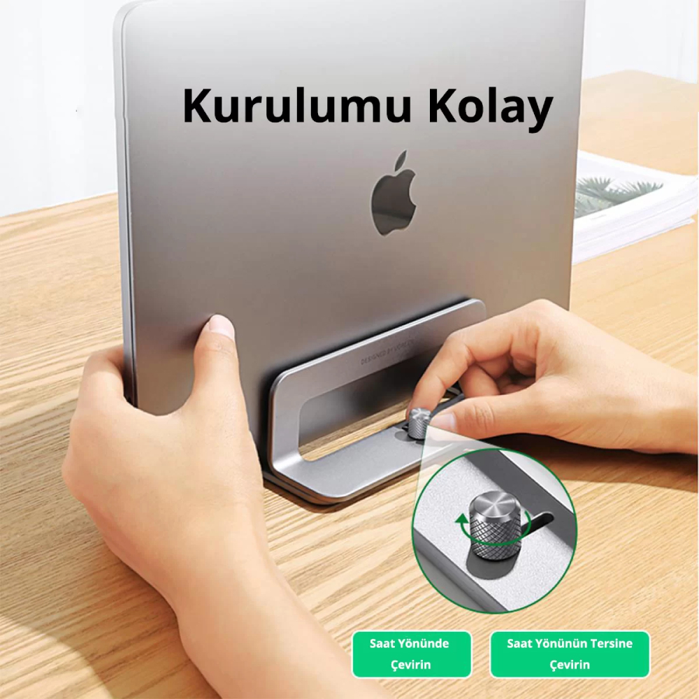 UGREEN Alüminyum Notebook Macbook Dikey Masaüstü Standı