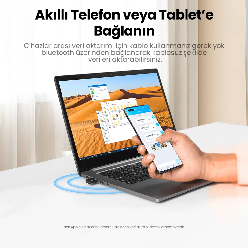 Ugreen Mini USB Dongle Siyah Bluetooth 5.0 Adaptör 