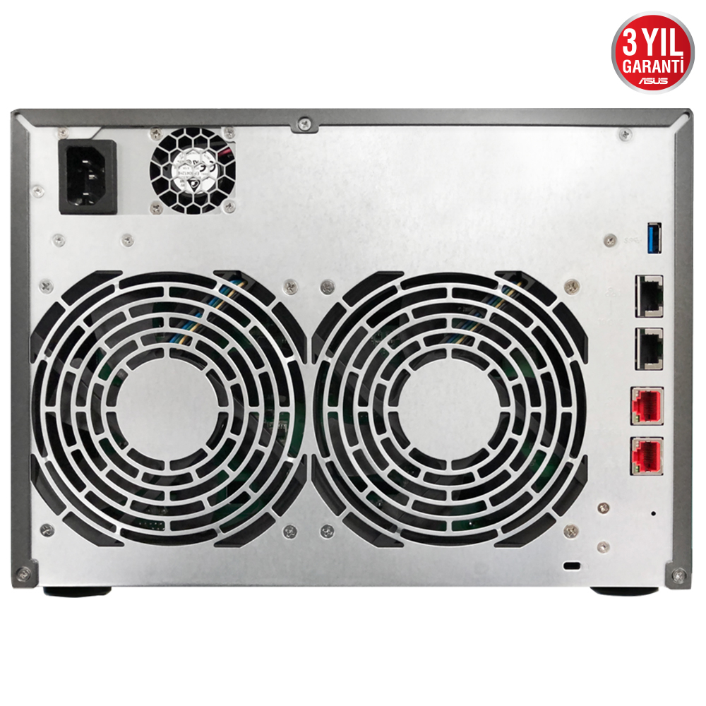 AS6510T Intel C3538, 10 Yuvalı(10X22TB Desteği), 8GB DDR4(64GB Ram Desteği), M.2 x2, 10GbE x2, 2.5 GbE x2, USB 3.2 
