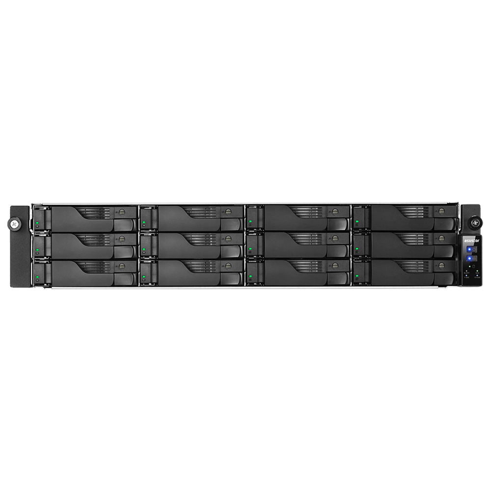 ASUSTOR LOCKERSTOR 12R Pro AS7112RDX Intel Xeon E-2224 8GB DDR4 M.2 USB 3.2 PSU NAS Depolama Cihazı