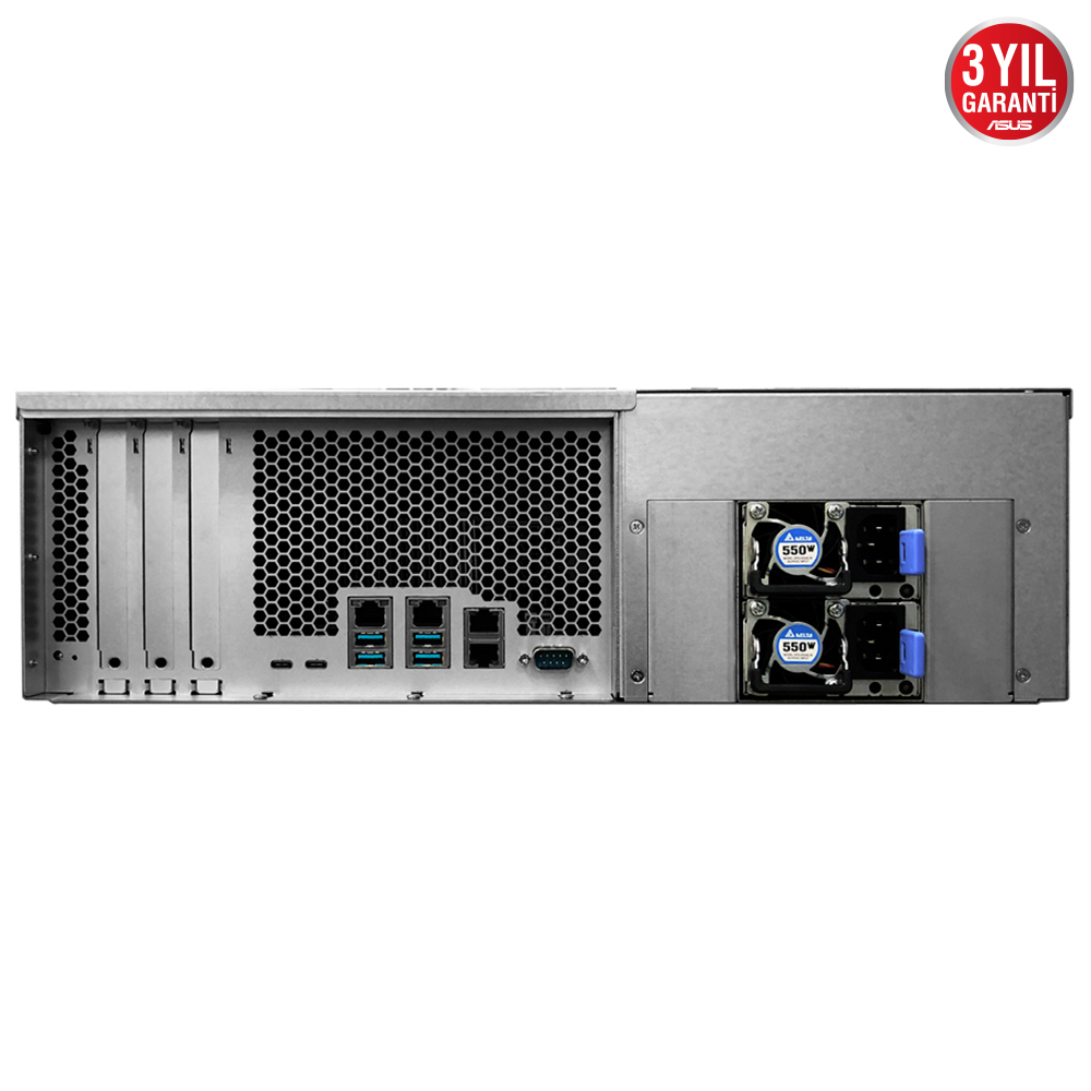 ASUSTOR Lockerstor 16R Pro AS7116RDX Intel E-2224 8GB DDR4 ECC USB 3.2 PSU NAS Depolama Cihazı