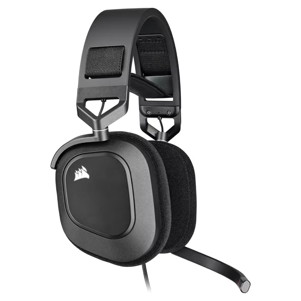 CORSAIR HS80 USB Dolby Audio RGB 7.1 Surround Siyah Kablolu Gaming Kulaklık