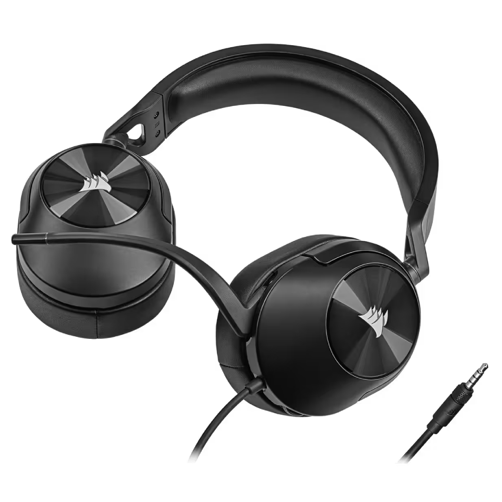 CORSAIR HS55 Surround USB Dolby Audio 7.1 Surround Siyah Kablolu Gaming Kulaklık