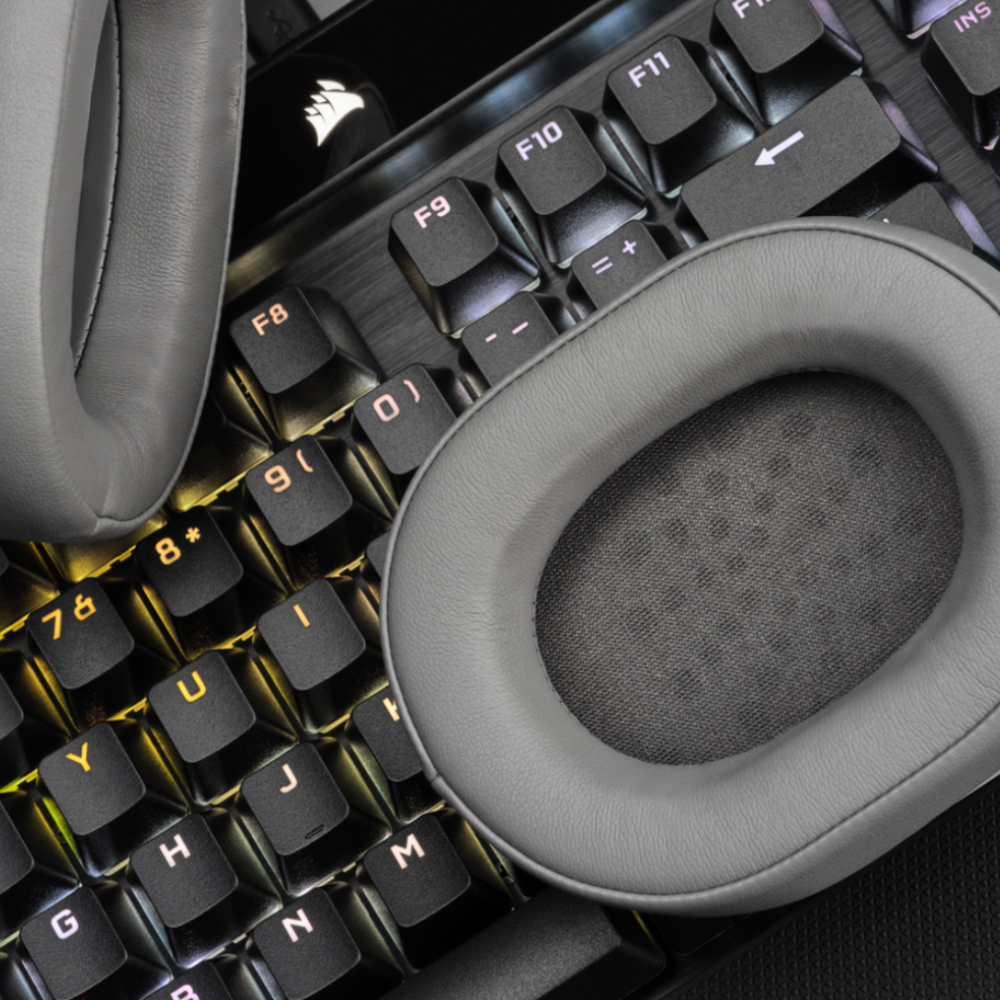 CORSAIR HS55 Surround USB Dolby Audio 7.1 Surround Beyaz Kablolu Gaming Kulaklık