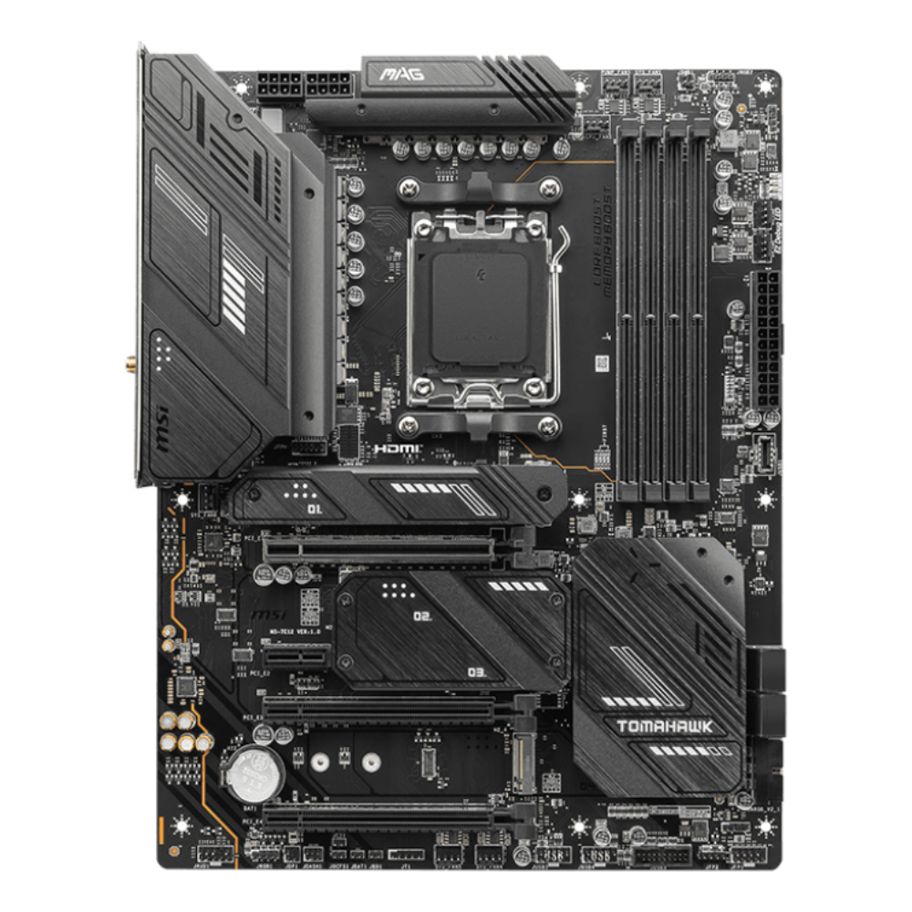 MSI MAG X670E TOMAHAWK WIFI 6600MHz(OC) DDR5 Soket AM5 M.2 HDMI DP ATX Anakart