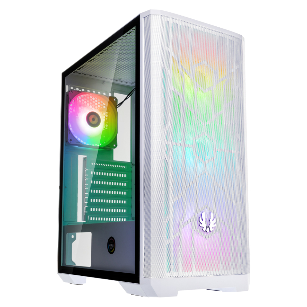 BitFenix Nova Mesh SE 600W 80+ Tempered Glass USB 3.0 ATX Beyaz Mid Tower Kasa görsel 1