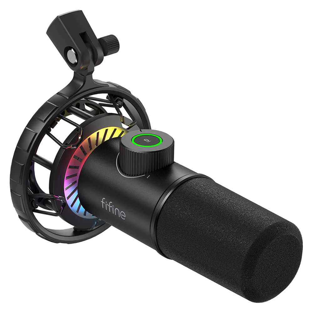 Fifine K658 USB Mikrofon RGB Yayıncı Mikrofonu