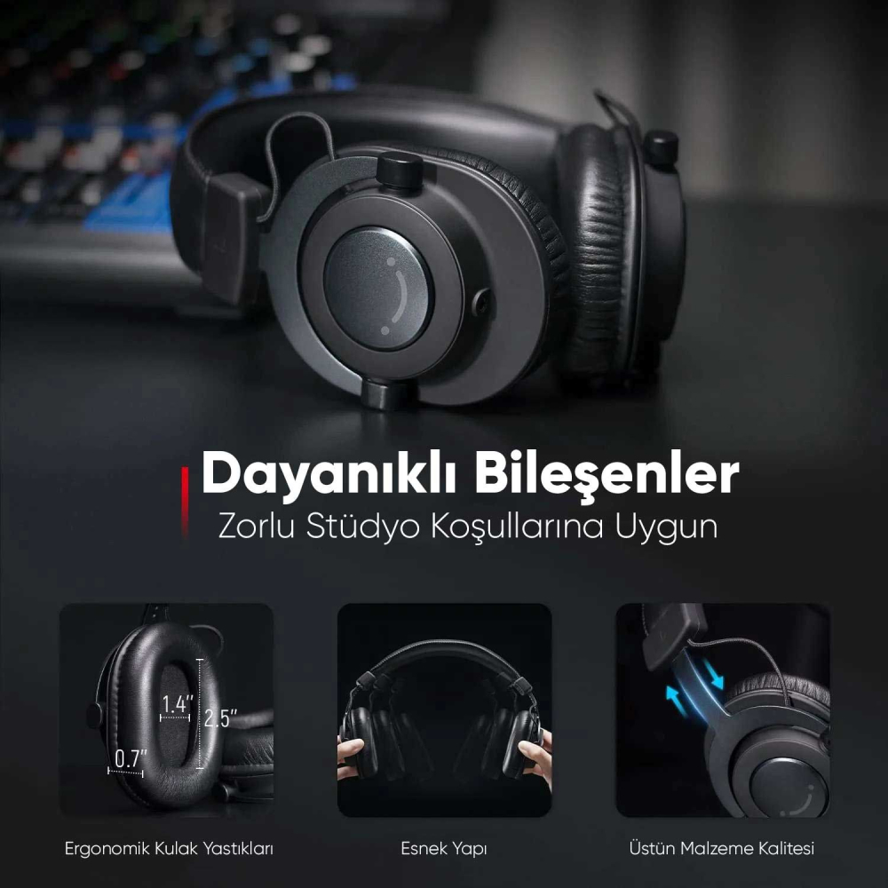 Fifine H8 Profesyonel Stüdyo Referans Kulaklığı