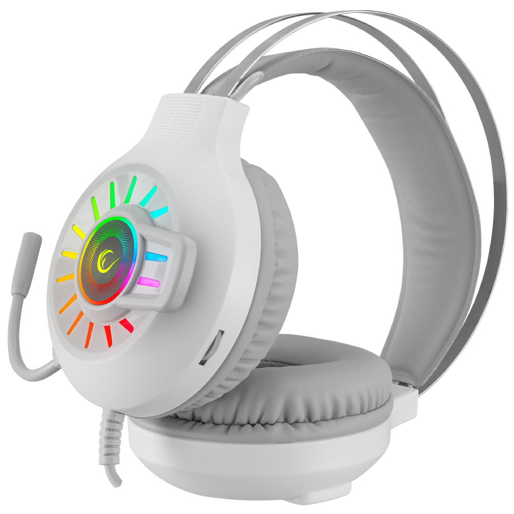 Rampage RM-K44 ZENGIBAR 7.1 Surround Beyaz RGB Mikrofonlu Gaming Kulaklık