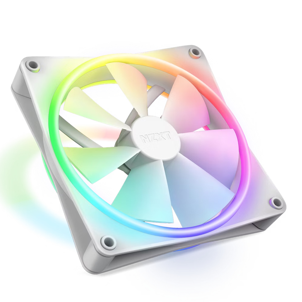 NZXT F140 RGB Dual Sided RGB 140mm Beyaz Kasa Fanı