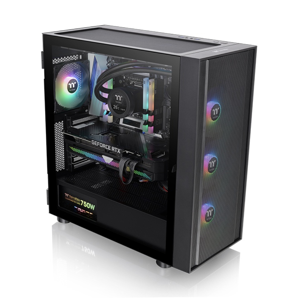 Thermaltake H570 TG 750W 80+ ARGB USB 3.2 E-ATX Mid Tower Kasa