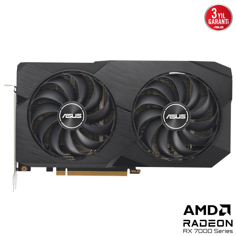 ASUS Radeon RX 7600 DUAL OC Edition 8GB GDDR6 128 Bit Ekran Karti