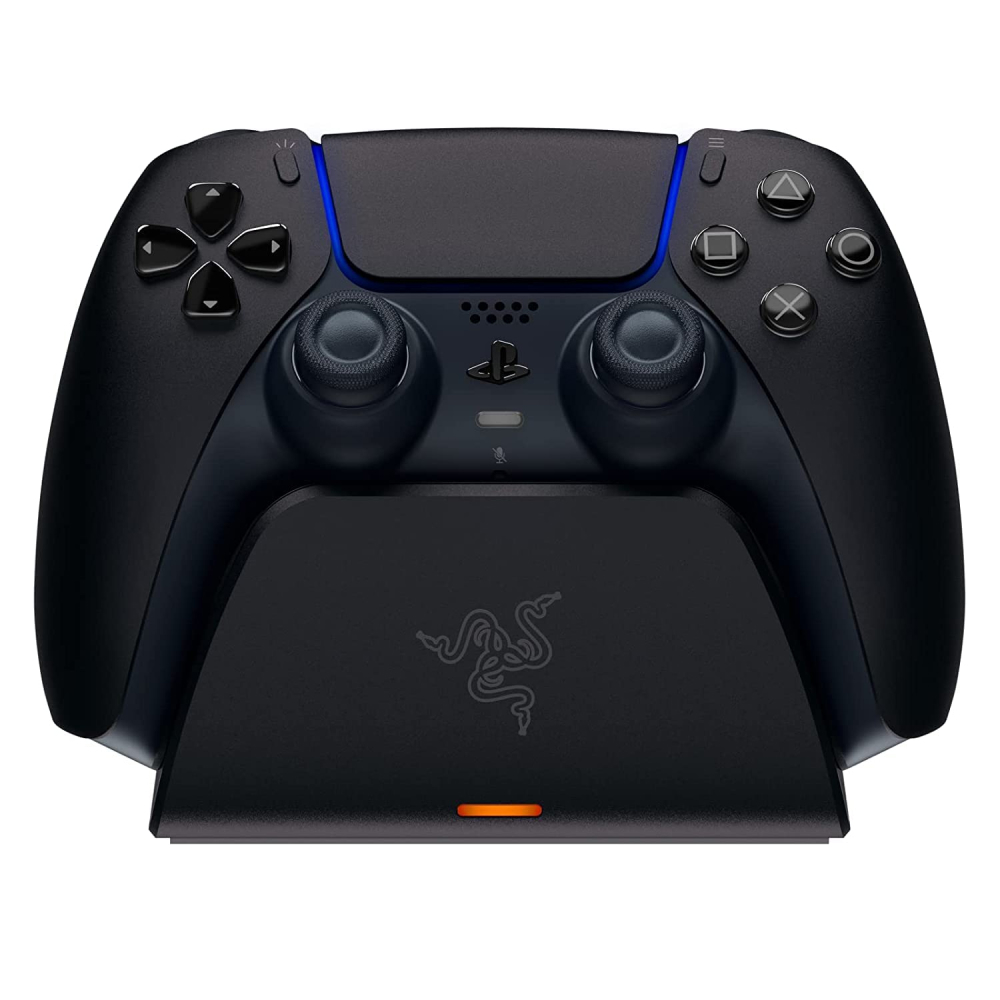 Razer Play Station 5 Dualsense Kablosuz Gamepad için Siyah Hızlı Şarj Standı