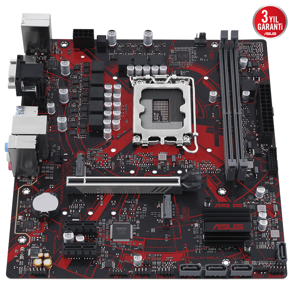 ASUS EX-B760M-V5 D4-CSM 5333MHz(OC) DDR4 Soket 1700 M.2 HDMI DP mATX Anakart