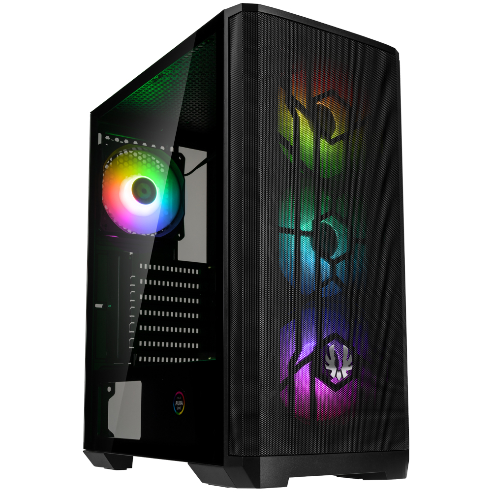 BitFenix Nova Mesh SE 600W  80+ Tempered Glass USB 3.0 ATX Siyah Mid Tower Kasa