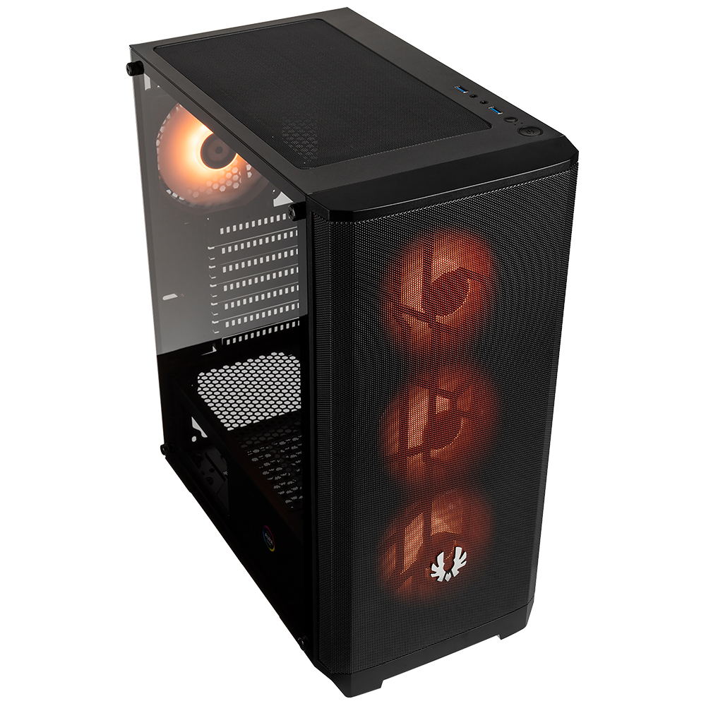BitFenix Nova Mesh SE 600W  80+ Tempered Glass USB 3.0 ATX Siyah Mid Tower Kasa