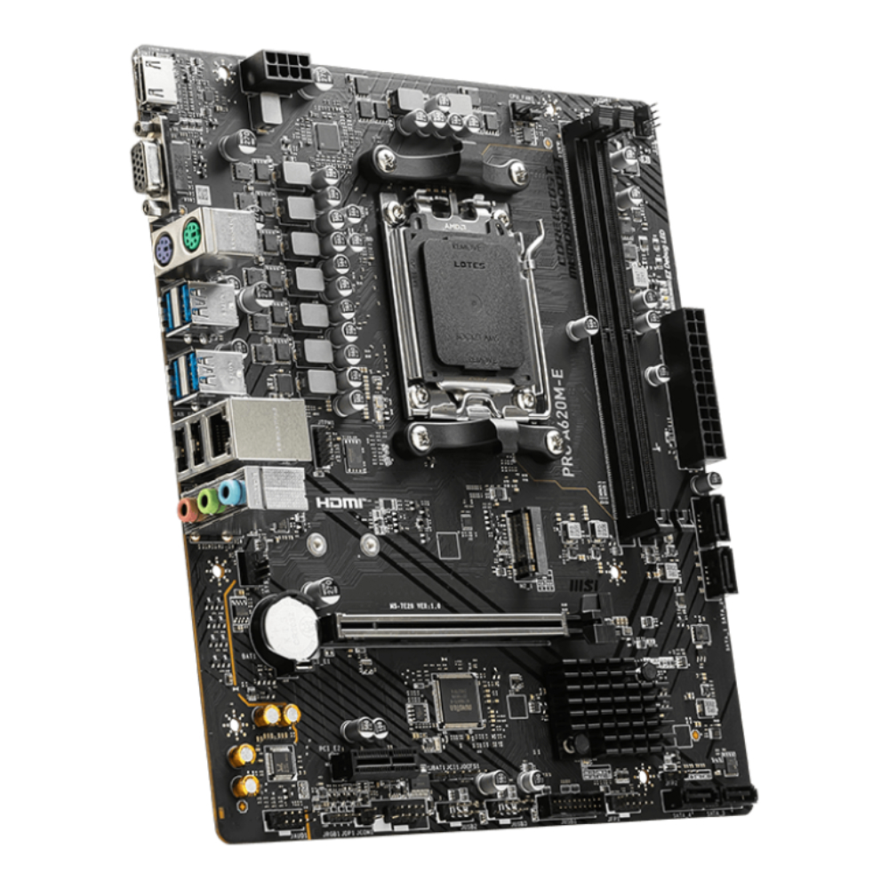 MSI PRO A620M-E 6000MHz(OC) DDR5 Soket AM5 M.2 HDMI VGA mATX Anakart