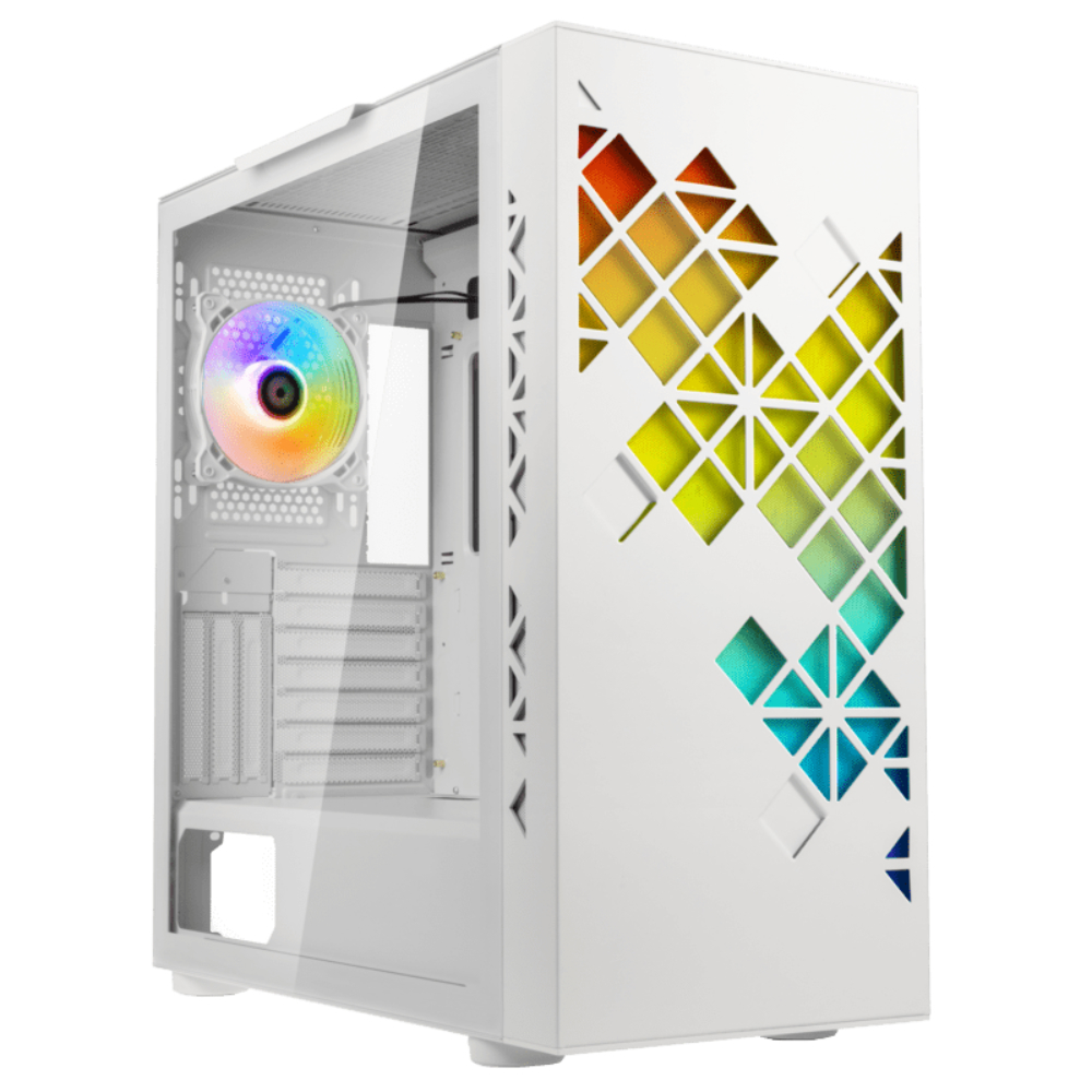 BitFenix Tracery Tempered Glass USB 3.0 Beyaz ATX Mid Tower Kasa görsel 1