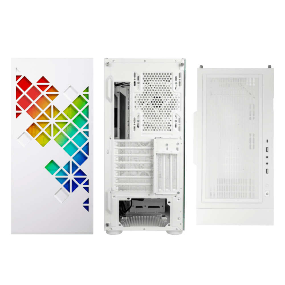 BitFenix Tracery Tempered Glass USB 3.0 Beyaz ATX Mid Tower Kasa