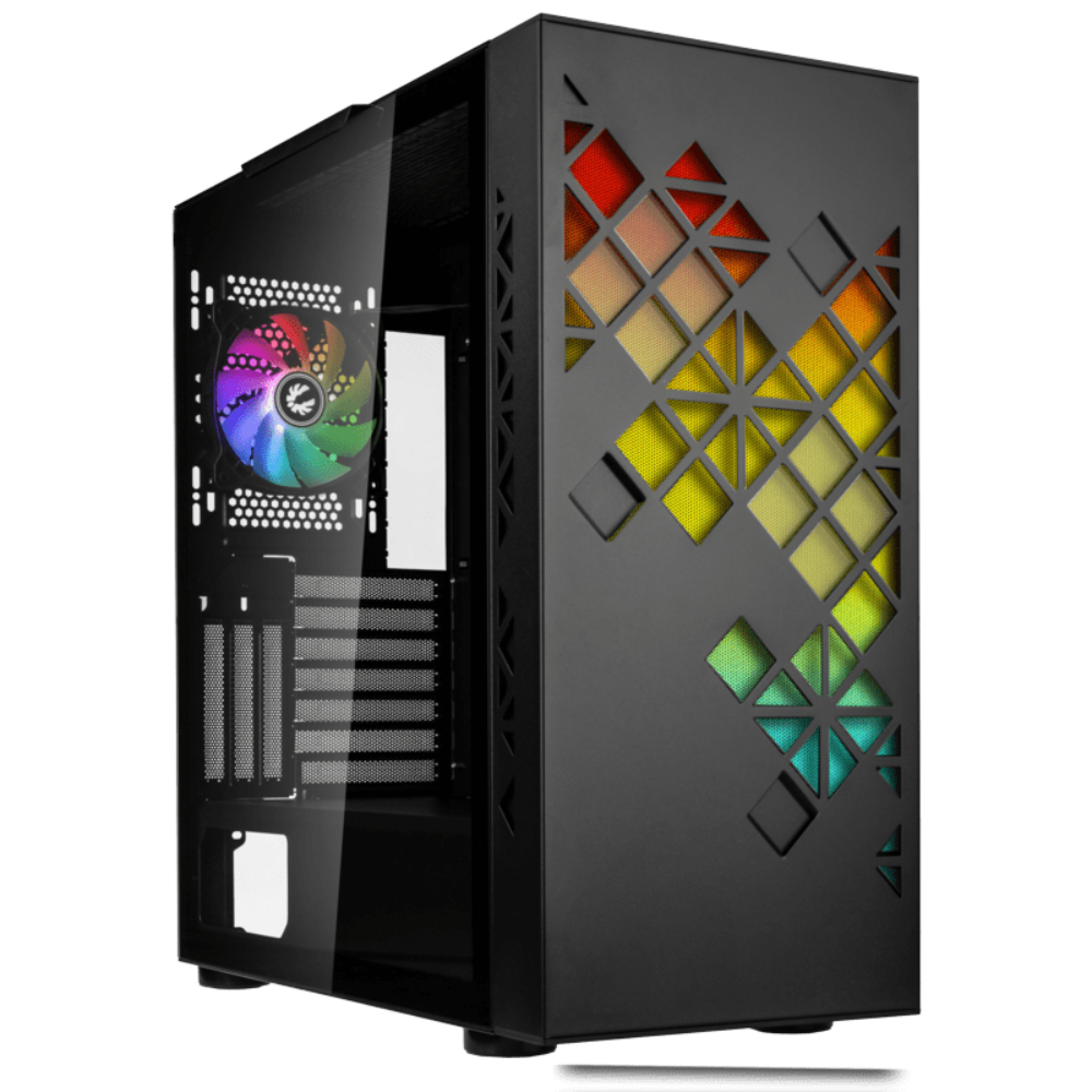 BitFenix Tracery Tempered Glass USB 3.0 Siyah ATX Mid Tower Kasa görsel 1