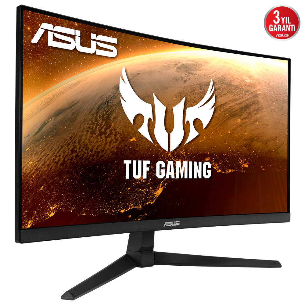 ASUS TUF Gaming VG24VQ1B 24" 165Hz 1ms HDMI DP ELMB Sync FreeSync Premium FHD VA Curved Gaming Monitör