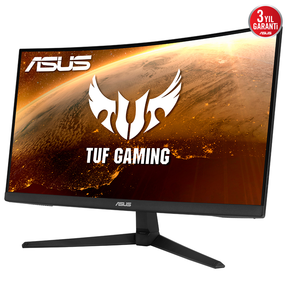 ASUS TUF Gaming VG24VQ1B 24" 165Hz 1ms HDMI DP ELMB Sync FreeSync Premium FHD VA Curved Gaming Monitör