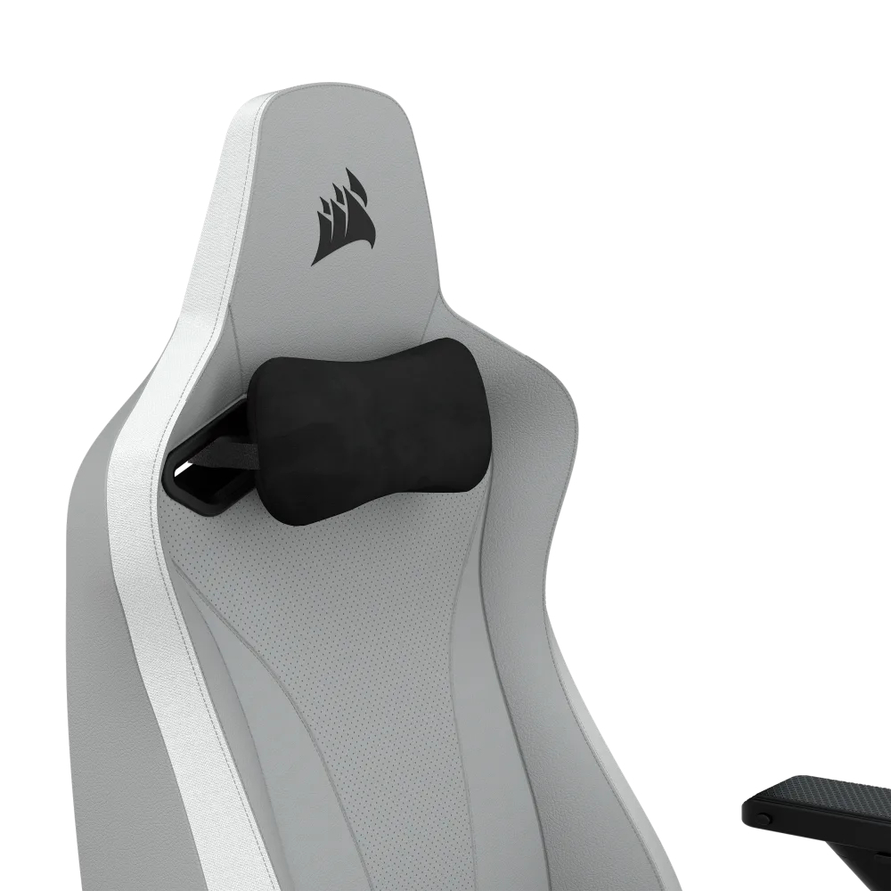 CORSAIR TC200 Plush Leatherette Siyah/Gri Oyuncu Koltuğu