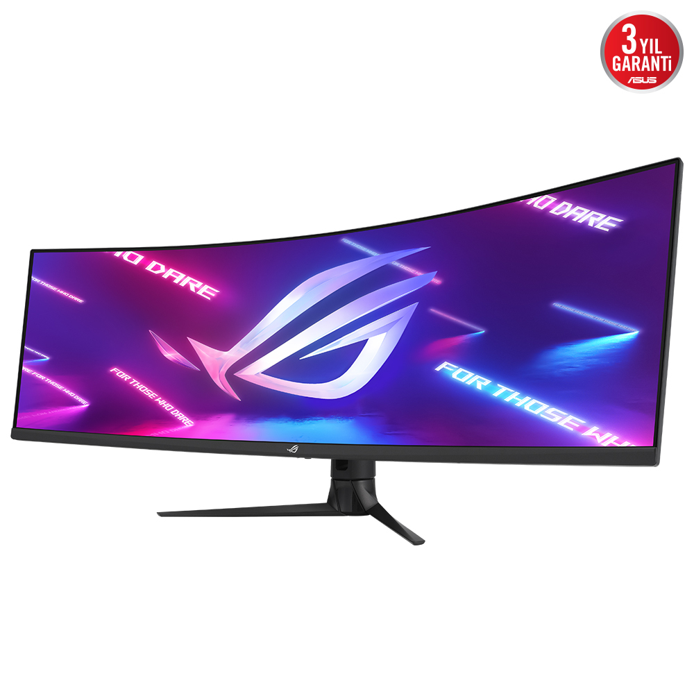 ASUS 49" ROG Strix XG49WCR 165Hz OC 1ms HDMI DP USB3.2 RJ45 HDR400 KVM Double QHD VA Curved Gaming Monitör