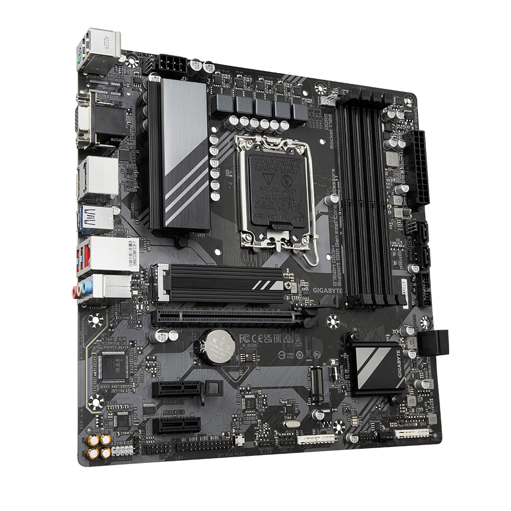 GIGABYTE B760M DS3H 7600MHz(OC) DDR5 Soket 1700 M.2 HDMI DP D-Sub mATX Anakart