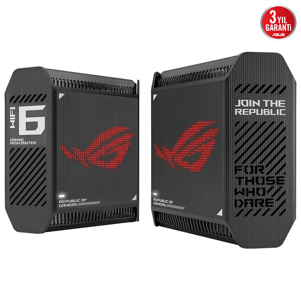 ASUS ROG Rapture GT6 Tri-Band WiFi 6 Gaming Mesh Sistemi 2li