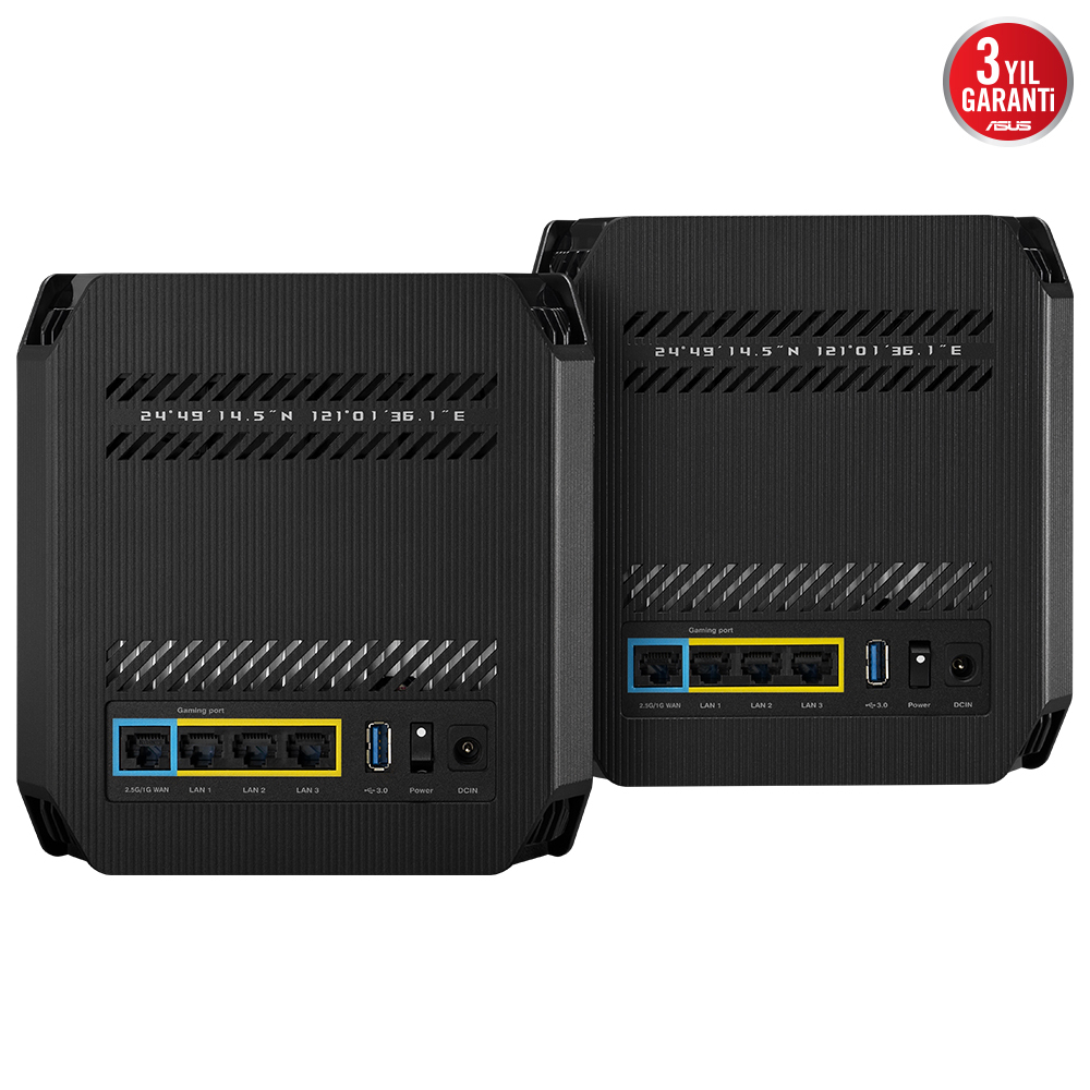 ASUS ROG Rapture GT6 Tri-Band WiFi 6 Gaming Mesh Sistemi 2li