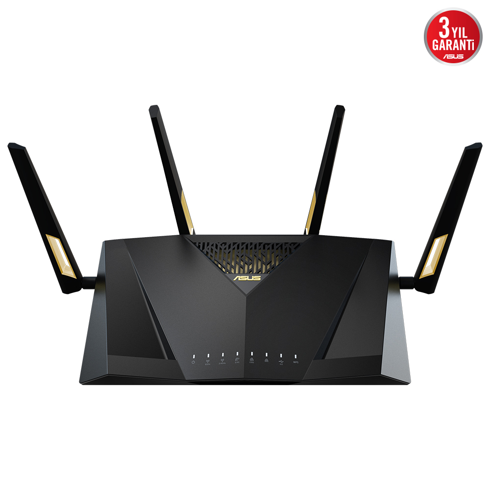 ASUS RT-AX88U PRO AX6000 Dual Band WiFi 6 2.0 GHz Dört Çekirdekli CPU AiProtection Pro WPA3 Router