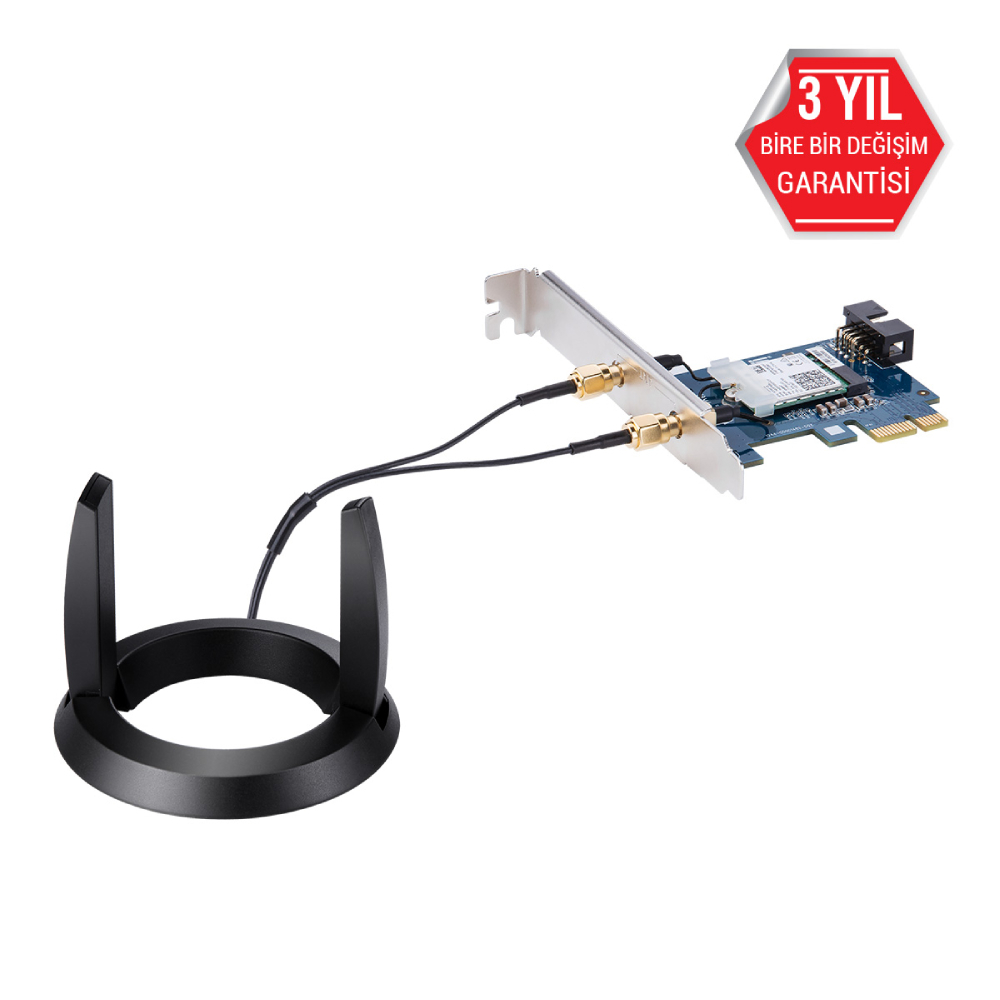 ASUS PCE-AX58BT WIFI6 DualBand Gaming Kablosuz PCIE Adaptör Bluetooth